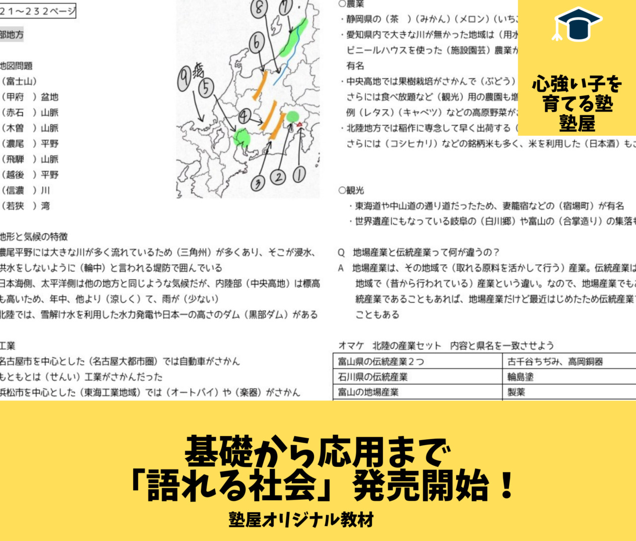 テストに出まくる地理 歴史 公民 塾屋オリジナル教材